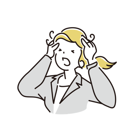 何から進めればいいか、頭を抱える推進担当のイラスト
